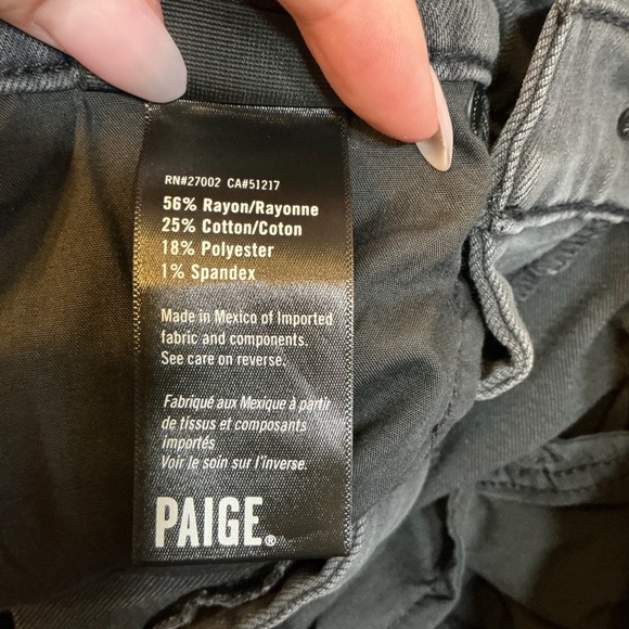 Paige Men’s Straight Leg Jeans Gray Wash Size 31 - Picture 11 of 16